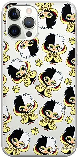 ERT GROUP mobiltelefonfodral för Iphone 12/12 PRO originalt och officiellt licensierat Disney mönster Cruella 007 optimalt anpassad till formen på mobiltelefonen, gedeeltelijk transparant 5905131491367