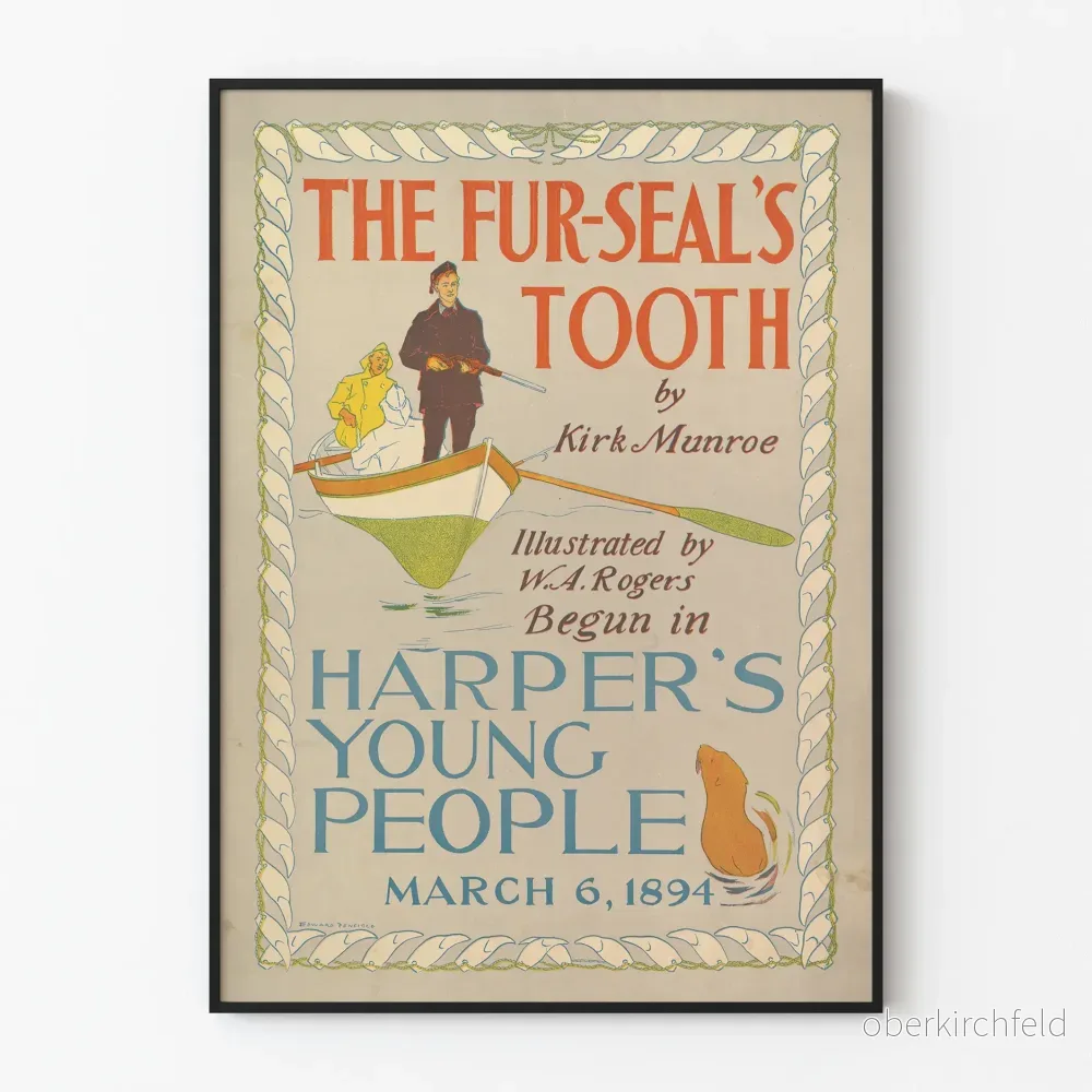 Vintageposter The Fur-Seal's Tooth, Harper's Young People 1894