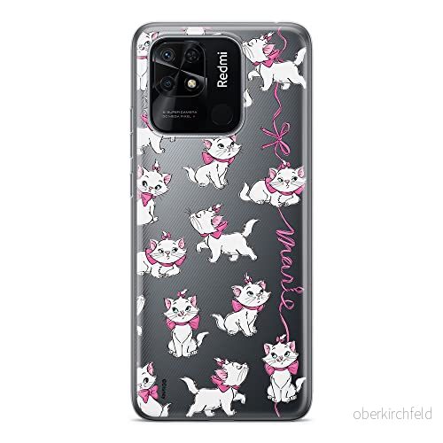 ERT GROUP mobiltelefonfodral för Xiaomi REDMI 10C originalt och officiellt licensierat Disney mönster Marie 008 optimalt anpassad till formen på mobiltelefonen, gedeeltelijk transparant 5905511551773