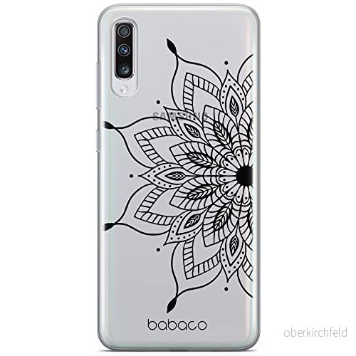 ERT GROUP mobiltelefonfodral för Samsung A70 originalt och officiellt licensierat Babaco mönster Mandalas 004 Vit optimalt anpassad till formen på mobiltelefonen, gedeeltelijk transparant 5904805828331