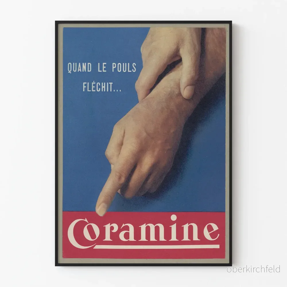 Vintage reklamposter för Coramine väggdekoration Vintage reklamposter för Coramine väggdekoration