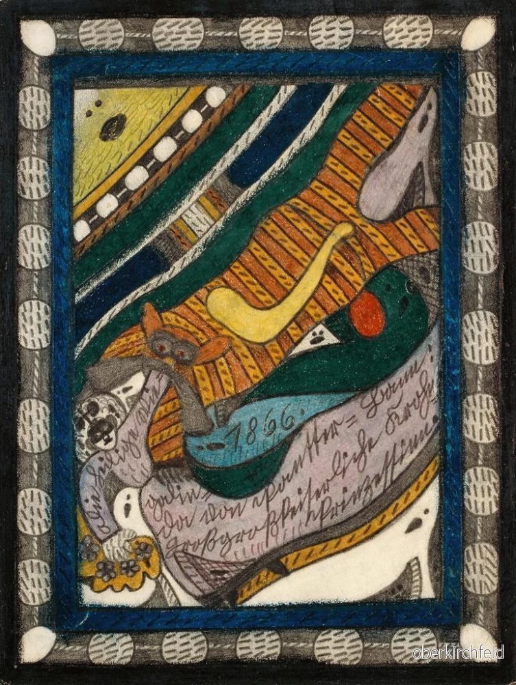 Målning Sainte Wiegalinda de PantterBann - Adolf Wölfli | Konsttryck - Bild 2