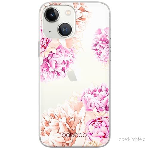 ERT GROUP mobiltelefonfodral för Apple Iphone 13 MINI originalt och officiellt licensierat Babaco mönster Flowers 001 optimalt anpassad till formen på mobiltelefonen, gedeeltelijk transparant 5903932845228