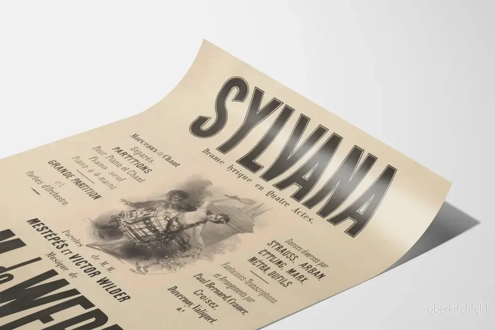 Vintageposter Sylvana, lyriskt drama i fyra akter - Bild 3
