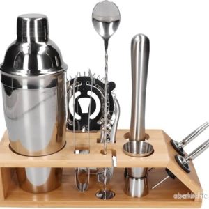 Bartenderset 10 l med stativ Silver Cobbler shaker 5908280706382 Bartenderset 10 l med stativ Silver Cobbler shaker 5908280706382