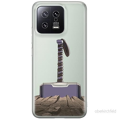 ERT GROUP mobiltelefonfodral för Xiaomi 13 originalt och officiellt licensierat Marvel mönster Thor 002 optimalt anpassad till formen på mobiltelefonen, gedeeltelijk transparant 5905511897963