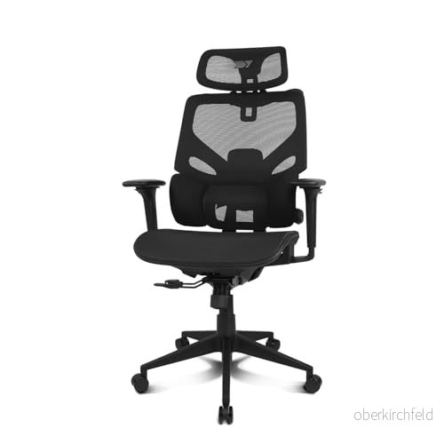 DRIFT GAMING DRAIR400 Professionell spelstol, förstärkt polymernät, 4D justerbara vadderade armstöd, klass 4 kolv, vridbar, lutningsbar, justerbar, svart. 8436587975240