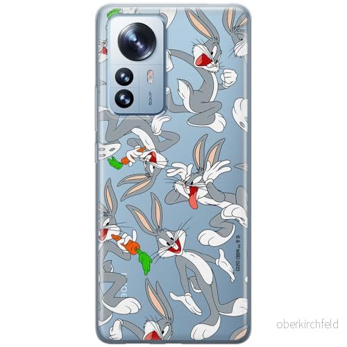 ERT GROUP mobiltelefonfodral för Xiaomi 12 PRO originalt och officiellt licensierat Looney Tunes mönster Bugs 013 optimalt anpassad till formen på mobiltelefonen, gedeeltelijk transparant 5905511656751
