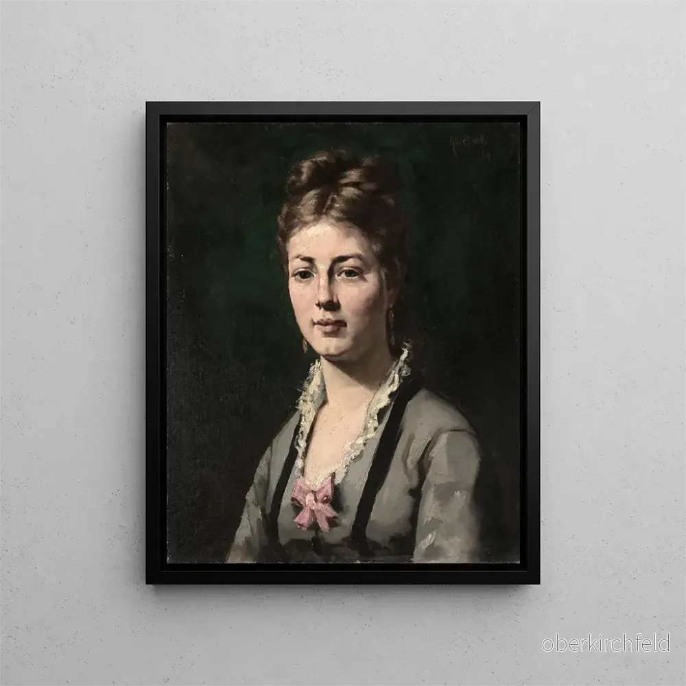 Målning av en kvinnas porträtt – Abraham Archibald Anderson | Konsttryck Målning av en kvinnas porträtt – Abraham Archibald Anderson | Konsttryck