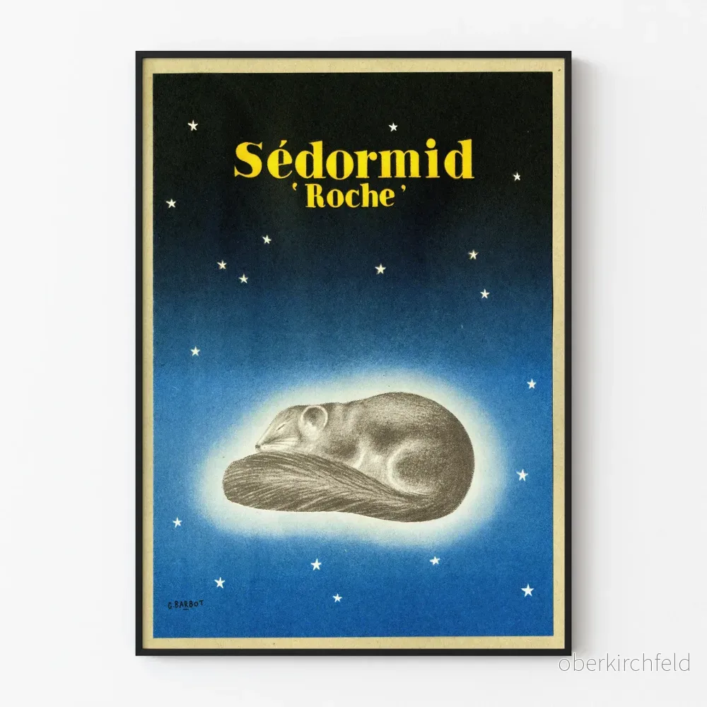Vintageposter Sédormid Roche av G. Barbot