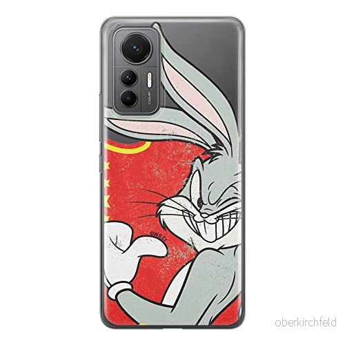 ERT GROUP mobiltelefonfodral för Xiaomi 12 LITE originalt och officiellt licensierat Looney Tunes mönster Bugs 010 optimalt anpassad till formen på mobiltelefonen, gedeeltelijk transparant 5905511503031