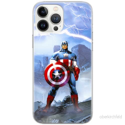 ERT GROUP mobiltelefonfodral för Samsung S10 PLUS originalt och officiellt licensierat Marvel mönster Captain America 003 Vit anpassad till formen på mobiltelefonen, fodral tillverkad av TPU plast 5902980012095