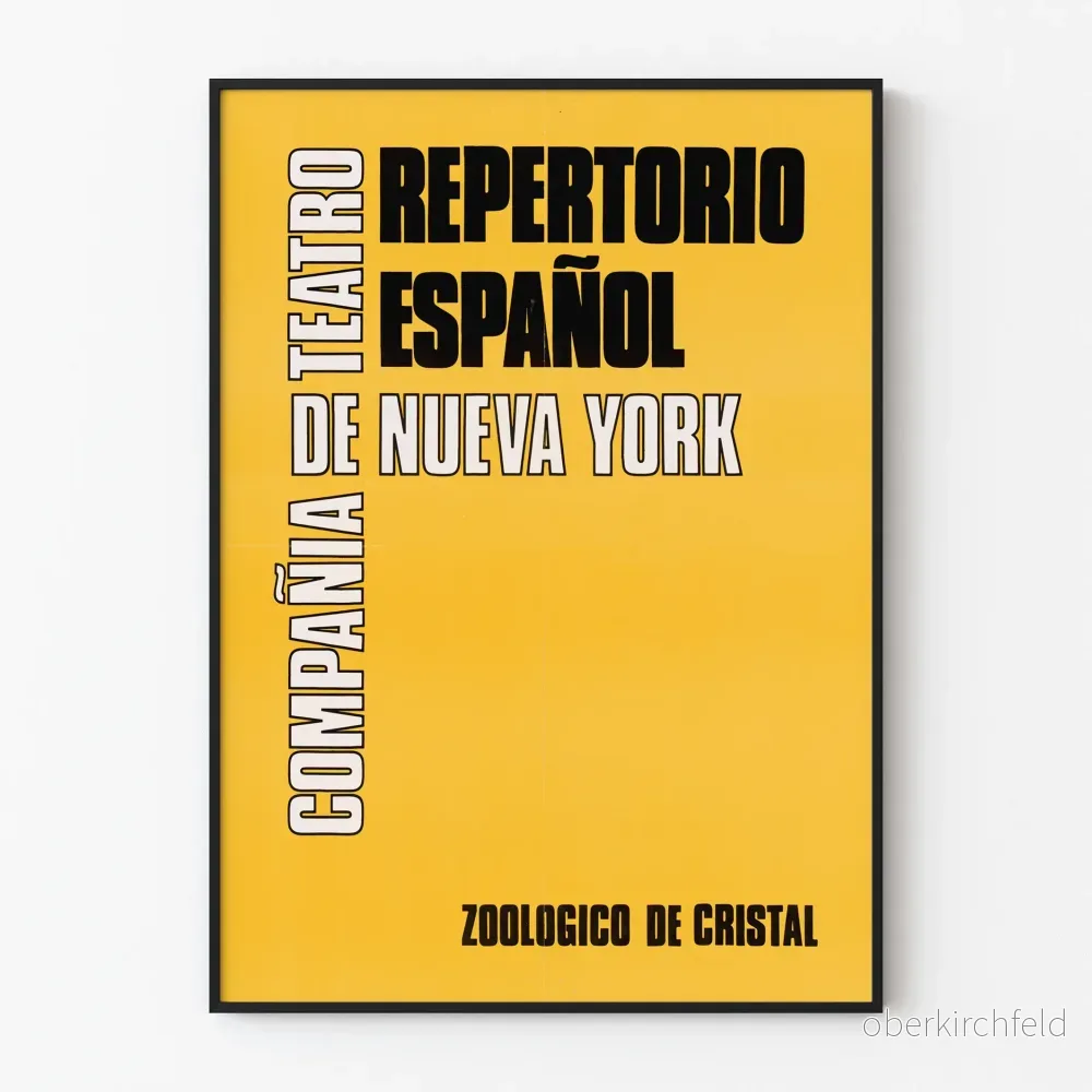 Affisch Repertorio Español Teater New York Affisch Repertorio Español Teater New York