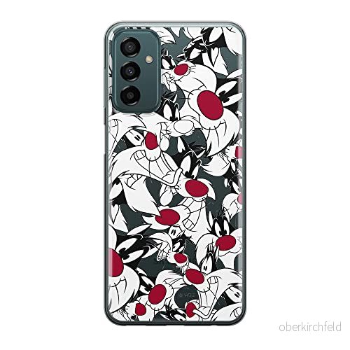 ERT GROUP mobiltelefonfodral för Samsung M13 4G/M23 5G/F23 originalt och officiellt licensierat Looney Tunes mönster Sylwester 004 anpassad till formen på mobiltelefonen, gedeeltelijk transparant 5905511363840