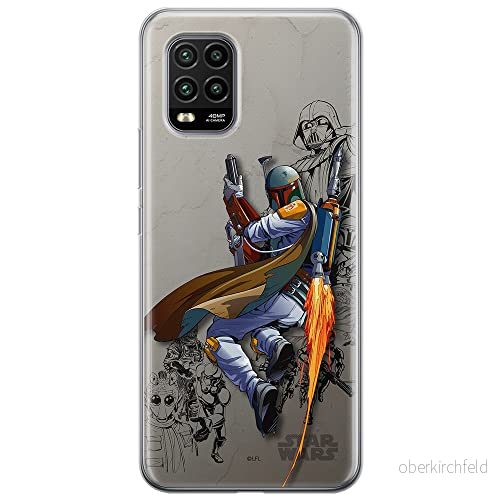 ERT GROUP mobiltelefonfodral för Xiaomi MI 10 LITE originalt och officiellt licensierat Star Wars mönster Boba Fett 003 optimalt anpassad till formen på mobiltelefonen, fodral tillverkad av TPU plast 5903537165561