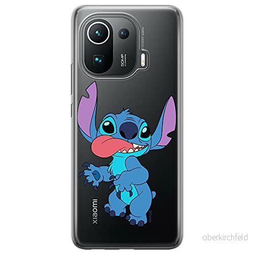 ERT GROUP mobiltelefonfodral för Xiaomi MI 11 PRO originalt och officiellt licensierat Disney mönster Stitch 012 optimalt anpassad till formen på mobiltelefonen, gedeeltelijk transparant 5905131186980