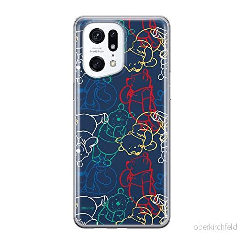 ERT GROUP mobiltelefonfodral för Oppo FIND X5 PRO originalt och officiellt licensierat Disney mönster Winnie the Pooh & Friends 007, fodral tillverkad av TPU plast 5905511413002