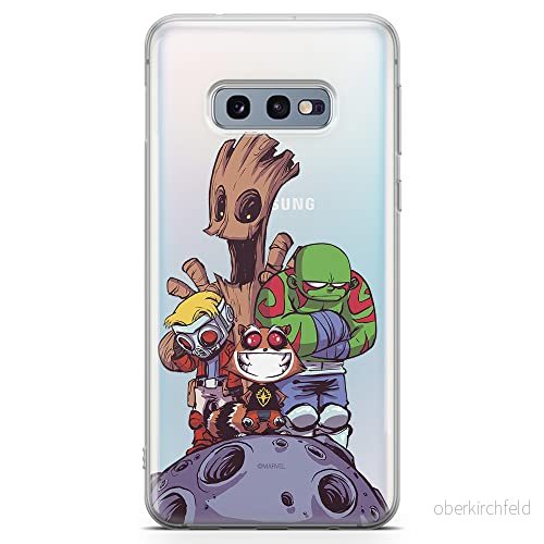 ERT GROUP mobiltelefonfodral för Samsung S10e originalt och officiellt licensierat Marvel mönster Guardians of the Galaxy 017 optimalt anpassad till formen på mobiltelefonen, gedeeltelijk transparant 5902980222340