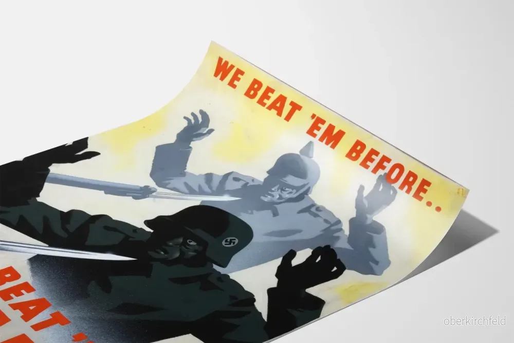 Väggposter Vi besegrade dem innan - Vintage militärpropagandaposter - Bild 3
