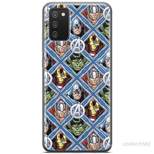 ERT GROUP mobiltelefonfodral för Samsung A02S originalt och officiellt licensierat Marvel mönster Avengers 004 optimalt anpassad till formen på mobiltelefonen, fodral tillverkad av TPU plast 5903932315790