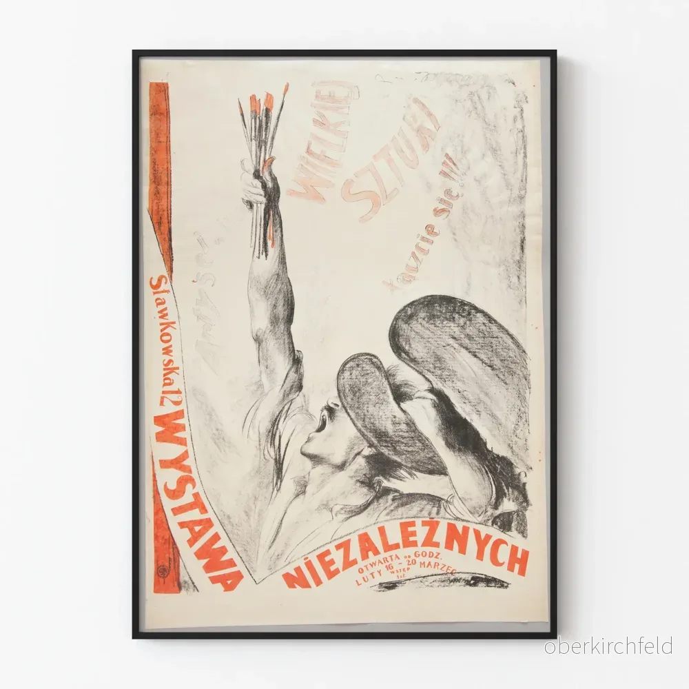 Vintageposter för utställning av oberoende konst Wystawa Niezaleznych Vintageposter för utställning av oberoende konst Wystawa Niezaleznych