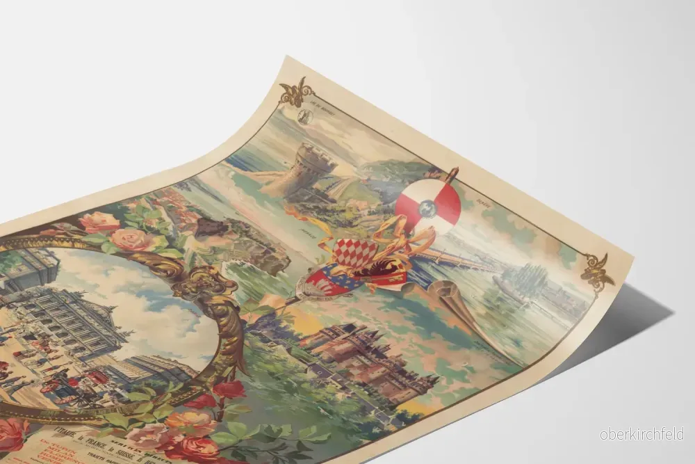 Vintageposter för P.L.M. järnvägar Paris och regioner - Bild 3