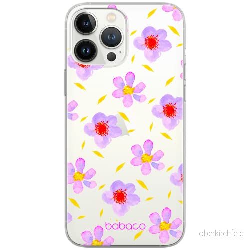 ERT GROUP mobiltelefonfodral för Apple Iphone 7 PLUS/ 8 PLUS originalt och officiellt licensierat Babaco mönster Flowers 022 Vit anpassad till formen på mobiltelefonen, gedeeltelijk transparant 5903932650433