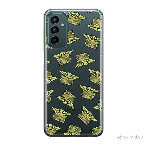 ERT GROUP mobiltelefonfodral för Samsung M13 4G/M23 5G/F23 originalt och officiellt licensierat Star Wars mönster Baby Yoda 008 anpassad till formen på mobiltelefonen, gedeeltelijk transparant 5905511364601