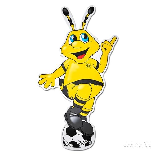 BVB Väggtatuering EMMA, Borussia Dortmund väggdekal 35,9 x 66,6 cm, svart gul fanartikel 4026649309300