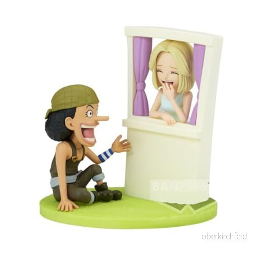 Banpresto BP88702P Actionfigur Usopp&Kaya One Piece World Collectable, Log Stories, 7 cm, Multifärg 4983164887020