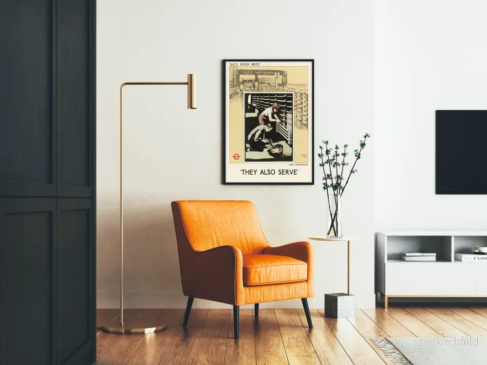 Vintageposter för kabelunderhåll « Back Room Boys » - Bild 2