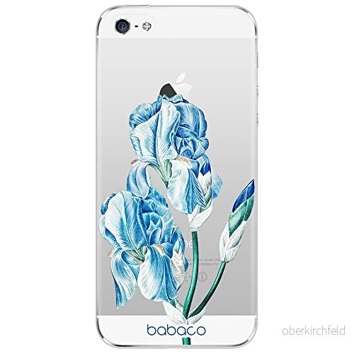ERT GROUP mobiltelefonfodral för Iphone 5/5S/SE originalt och officiellt licensierat Babaco mönster Flowers 025 optimalt anpassad till formen på mobiltelefonen, gedeeltelijk transparant 5905131254337