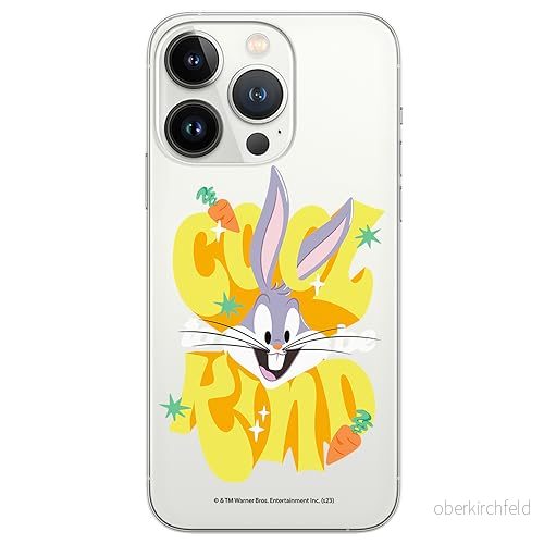ERT GROUP mobiltelefonfodral för Iphone 13 PRO MAX originalt och officiellt licensierat Looney Tunes mönster Bugs 014 optimalt anpassad till formen på mobiltelefonen, gedeeltelijk transparant 5905795076214