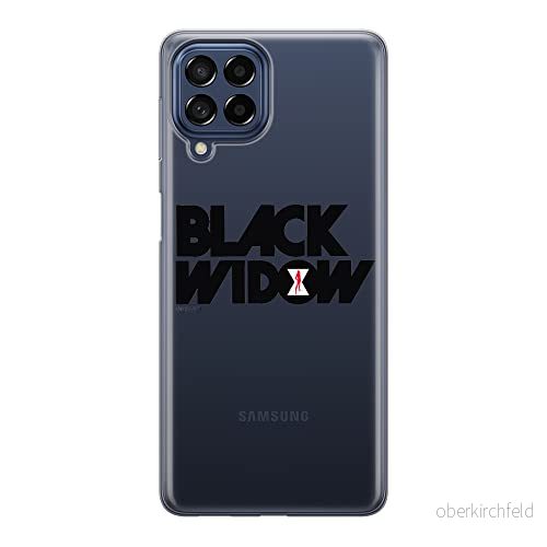 ERT GROUP mobiltelefonfodral för Samsung M33 5G originalt och officiellt licensierat Marvel mönster Black Widow 010 optimalt anpassad till formen på mobiltelefonen, gedeeltelijk transparant 5905511344535