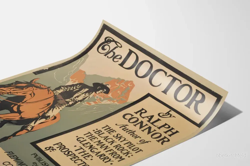 Vintageposter The Doctor - Westernhästdekoration för vägg - Bild 3