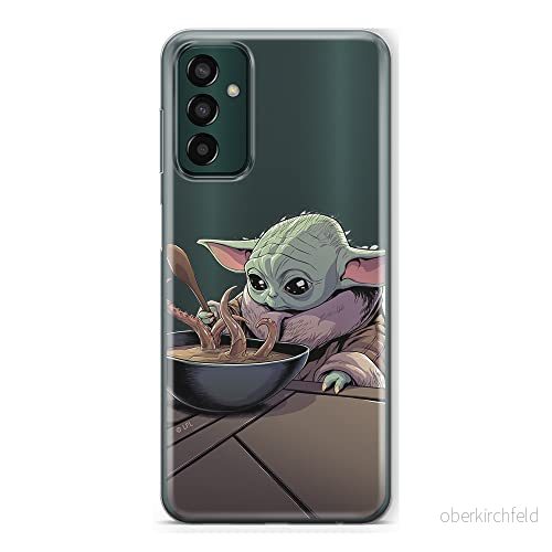 ERT GROUP mobiltelefonfodral för Samsung M13 4G originalt och officiellt licensierat Star Wars mönster Baby Yoda 027 optimalt anpassad till formen på mobiltelefonen, gedeeltelijk transparant 5905511331610