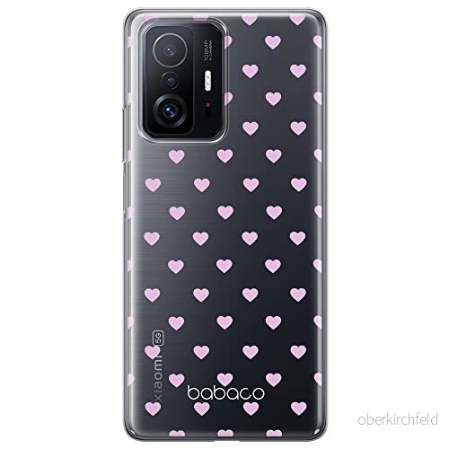 ERT GROUP mobiltelefonfodral för Xiaomi 11T 5G / PRO originalt och officiellt licensierat Babaco mönster Hearts 001 optimalt anpassad till formen på mobiltelefonen, gedeeltelijk transparant 5904805555329