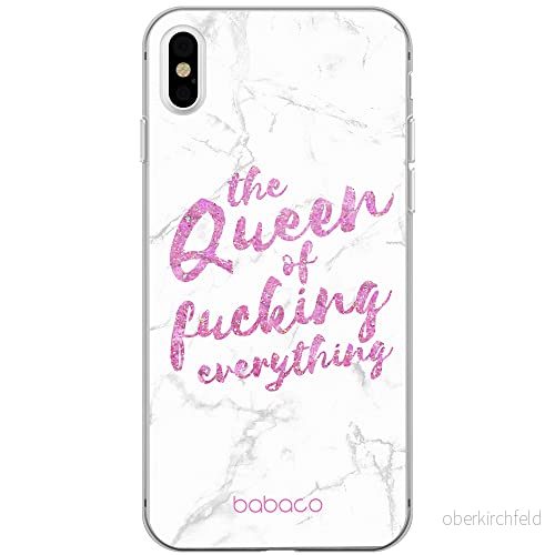 ERT GROUP mobiltelefonfodral för Apple Iphone XS Max originalt och officiellt licensierat Babaco mönster Queen 003 Vit optimalt anpassad till formen på mobiltelefonen, fodral tillverkad av TPU plast 5904805395352