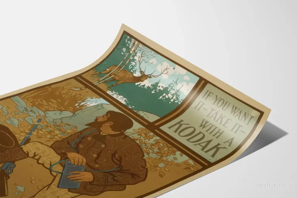 Vintage Kodak-jägare och natur poster - Bild 3