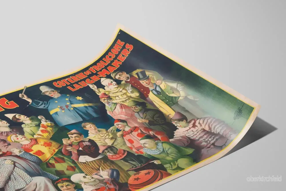 Vintageposter av Ringling Bros Coterie of Frolicsome Laugh Makers - Bild 2
