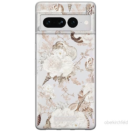 ERT GROUP mobiltelefonfodral för Google PIXEL 7 PRO originalt och officiellt licensierat Babaco mönster Flowers 044 optimalt anpassad till formen på mobiltelefonen, gedeeltelijk transparant 5905795172671