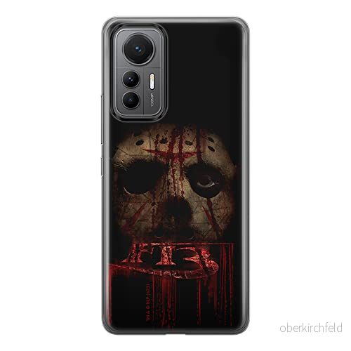 ERT GROUP mobiltelefonfodral för Xiaomi 12 LITE originalt och officiellt licensierat Horror mönster Friday the 13th 013 anpassad till formen på mobiltelefonen, fodral tillverkad av TPU plast 5905511512095