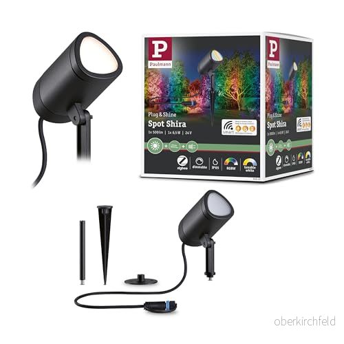 Paulmann Plug&Shine Shira jordspett spotlight ZigBee RGBW 4000870948491