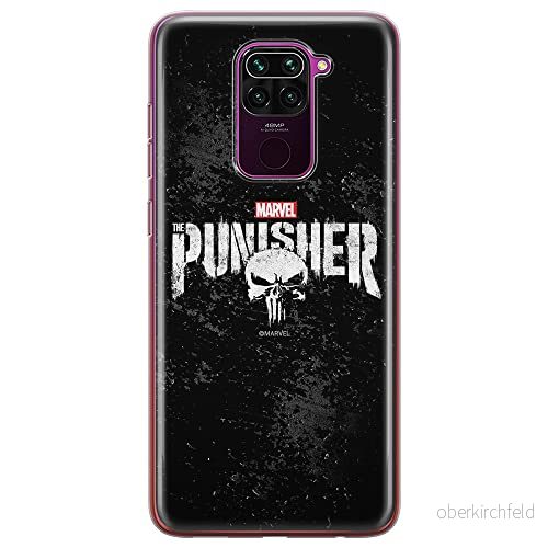 ERT GROUP mobiltelefonfodral för Xiaomi REDMI NOTE 9 originalt och officiellt licensierat Marvel mönster Punisher 003 optimalt anpassad till formen på mobiltelefonen, fodral tillverkad av TPU plast 5903040330029
