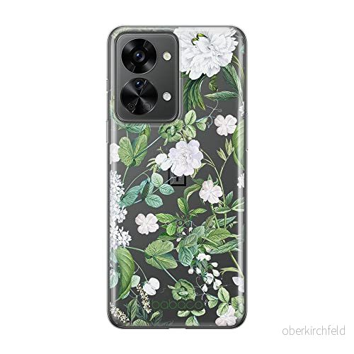 ERT GROUP mobiltelefonfodral för Oneplus NORD 2T 5G originalt och officiellt licensierat Babaco mönster Flowers 034 optimalt anpassad till formen på mobiltelefonen, gedeeltelijk transparant 5905511275570