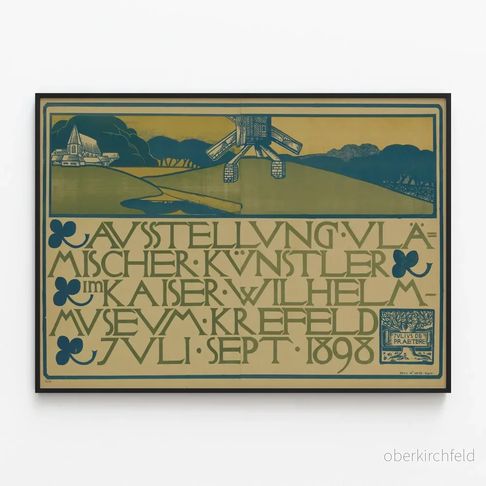 Vintageaffisch för flamändska konstnärer - Kaiser Wilhelm Museum