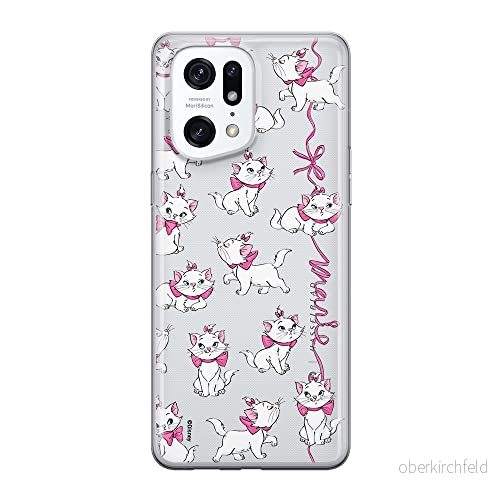 ERT GROUP mobiltelefonfodral för Oppo FIND X5 PRO originalt och officiellt licensierat Disney mönster Marie 008 optimalt anpassad till formen på mobiltelefonen, gedeeltelijk transparant 5905511416065