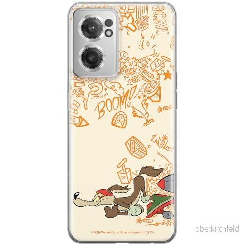 ERT GROUP mobiltelefonfodral för OnePlus NORD CE 2 originalt och officiellt licensierat Looney Tunes mönster Coyote 002 anpassad till formen på mobiltelefonen, fodral tillverkad av TPU plast 5905795138189