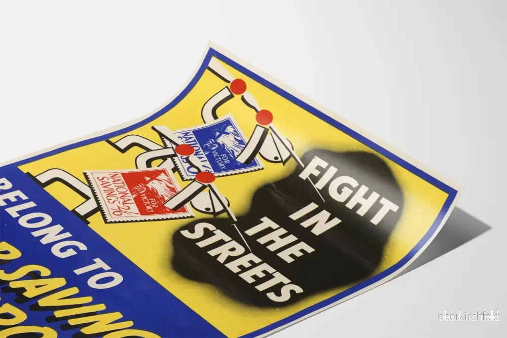 Vintageposter Fight in the Streets - Inspirerande väggdekoration - Bild 3