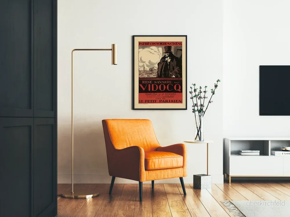 Vintageposter Vidocq René Navarre - väggdekoration för gammal film - Bild 2
